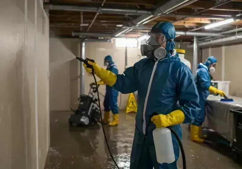 Basement Sanitization and Antimicrobial Treatment process in Cashton, WI